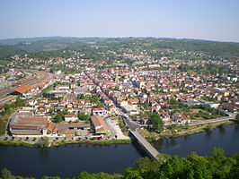 Gezicht op Capdenac-Gare