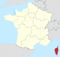 Lage der Insel in Frankreich