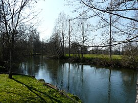 The Dronne river in Douchapt