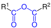 Allgemeine Struktur des Carbonsäureanhydrids
