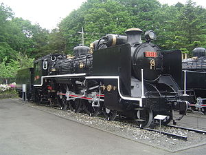 Klasse-C51-Lokomotive C51 5 im Eisenbahnpark Ōme, Mai 2006