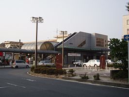 Het stationsgebouw