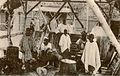 Afrikanere stilt ut i «Kongolandsbyen», et tidstypisk «menneskelig menasjeri». Foto: Ukjent / Oslo Museum