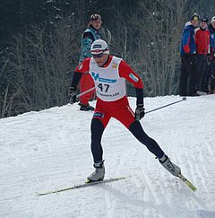 Kristen Skjeldal am Holmenkollen in Oslo 2006