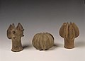 Moche stone mace-heads