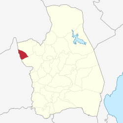 Map of Nueva Ecija with Nampicuan highlighted