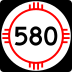 State Road 580 marker