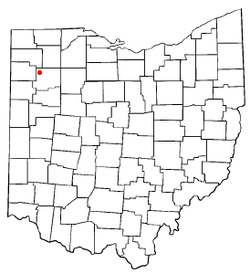 Location of Continental, Ohio