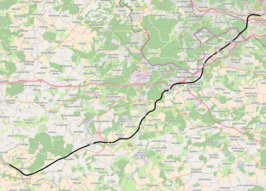 Spoorlijn Rémilly - Saarbrücken op de kaart