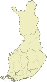 Location of Ypäjä in فن لینڈ