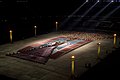 Scene from the 'È 'Assyria una regina' from the opera Nabucco by Verdi. Companions Opera, 2008, Stade de France, Paris, France. Photo: Paul Bergen.