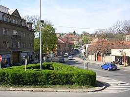 Het centrale plein van Řeporyje.