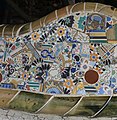 Mosaics in main square of Parc Güell