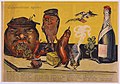 Alexander Apsit (1880–1943), satirisches Propagandaplakat über die europäischen Länder