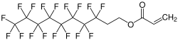 Strukturformel von 8:2-Fluortelomeracrylat