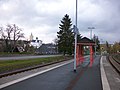 Bahnhof Zschopau mit Schloss Wildeck (2016)