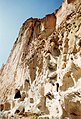 Bandelier National Monument, pockmarked cliff