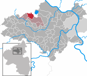 Poziția Bell pe harta districtului Mayen-Koblenz