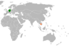 Location map for Cambodia and Germany.