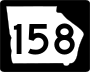 State Route 158 marker