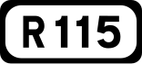 R115 road shield}}