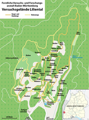 Versuchsgelände Liliental der Forstlichen Versuchs- und Forschungsanstalt Baden-Württemberg