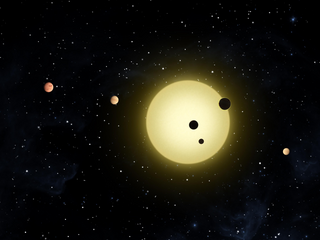 Künstlerische Darstellung von Kepler-11