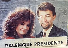 Campaign poster for Carlos Palenque
