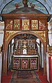 Church's Madhboho altar, close-up view