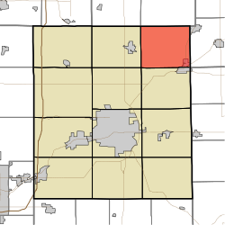 Location of Niles Township in Delaware County