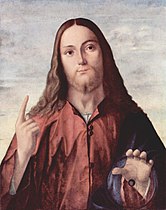 Vittore Carpaccio, Salvator Mundi (c. 1510), Isaac Delgado Museum of Art, New Orleans.[174]