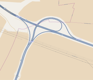 Übersichtskarte Autobahndreieck Südharz