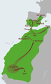 Almoravid dynasty (1050–1147 AD) in 1120 AD.