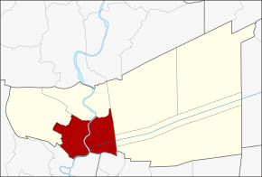 Amplasarea districtului în provincia Pathum Thani