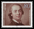 Sonderbriefmarke der Deutschen Bundespost zum 250. Geburtstag von Johann Gottfried Herder nach dem Porträt von 1785