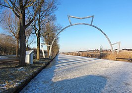 De Finishboog van de Elfstedentocht