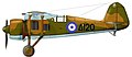 Drawing of a PZL P.24, the main Greek fighter in the Greco-Italian War.