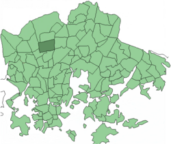 Location in Helsinki