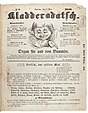 Titelblatt der „Kladderadatsch“-Erstausgabe