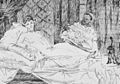 Édouard Manet: Olympia Radierung 1867