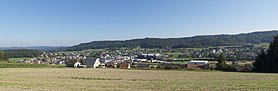 Sicht auf einen Grossteil des Dorfes von Walterswil aus