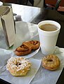 Potato doughnuts sampler from a Spudnut Shop