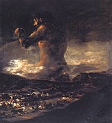 El coloso, Francisco Goya, 1808, Museo del Prado, Madrid