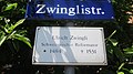 Zwinglistraße Dresden: Ehrung Ulrich Zwinglis