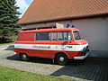 Altes Feuerwehrfahrzeug Barkas B 1000 der Freiwilligen Feuerwehr Zettweil