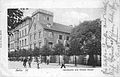 Eine alte Postkarte aus dem Jahr 1901 mit dem Berlinischen Gymnasium zum Grauen Kloster in Berlin-Mitte