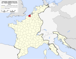 Location of Lys in France (1812)