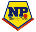 Das Logo von NP. Niedrig-Preis bis 2010