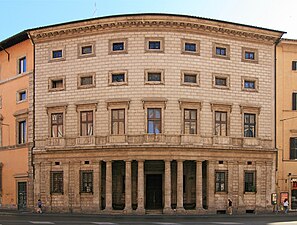 Mannerism - Palazzo Massimo alle Colonne, Rome, by Baldassare Peruzzi, begun 1535[154]