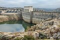 Rear view of the dam.